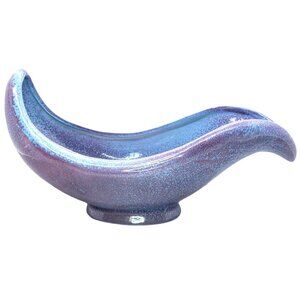 MCM Red Wing Pottery Console Planter Vase Purple Pink Speckle Vintage 1950s